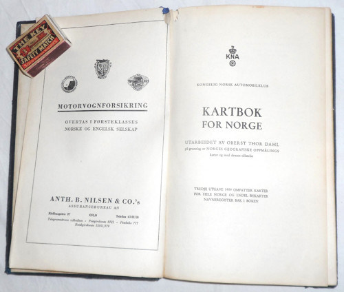 Bilatlas - Kartbok for NORGE • autoatlas mapy 1959
