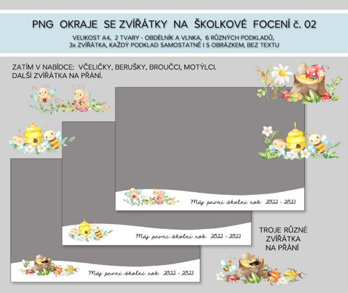 PNG OKRAJE na školní/školkové focení č. 02