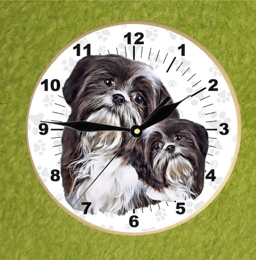 Shih-Tzu Nástěnné Hodiny