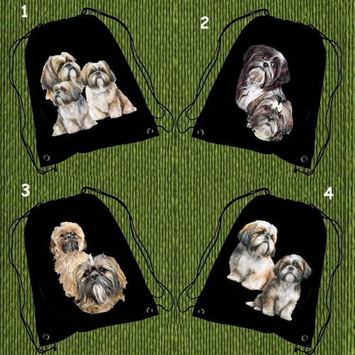 Shih-Tzu Vak Na Záda Černý
