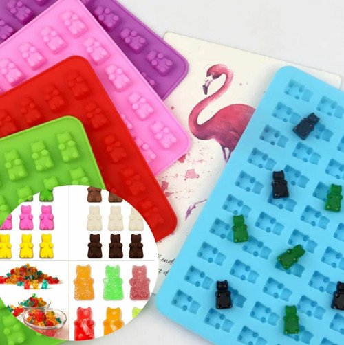 1ks Kraftika 3d Silicone Food Grade 50 Gummy Bear