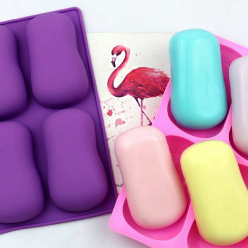 1ks Kraftika 3d Silicone Food Grade 6 Oval Blank