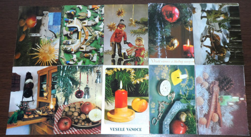 50x POHLEDNICE Vánoce, různé, prošlé poštou — foto 1