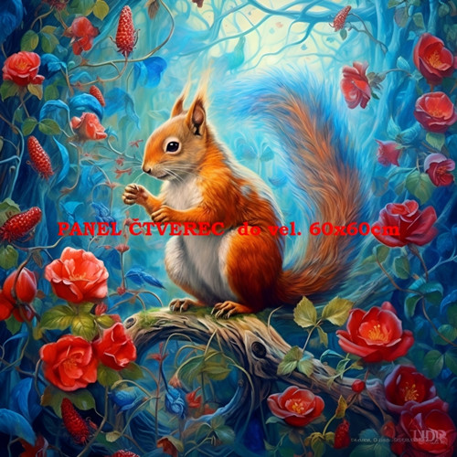 Bavlněný panel - varianty velikostí / 10 x 10cm