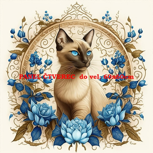 Bavlněný panel - varianty velikostí / 10 x 10cm