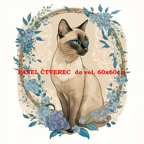 Bavlněný panel - varianty velikostí / 10 x 10cm