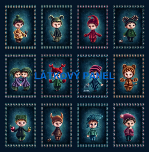 Bavlněný panel 60x60 cm - skladem — foto 1