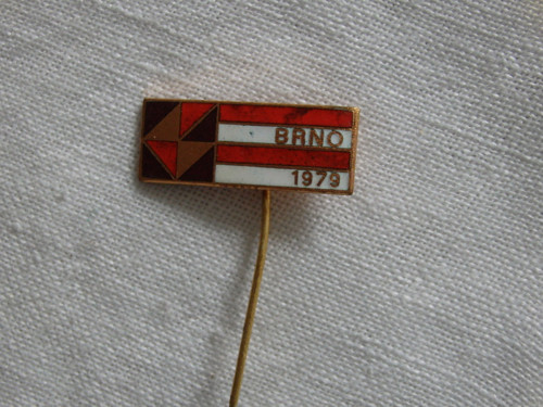 Brno 1978 -- odznak červené pruhy