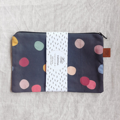Taštička / autorská látka Twisted Dots — foto 1