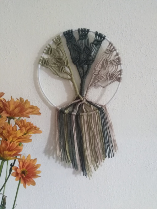 Macramé Strom života TRIO