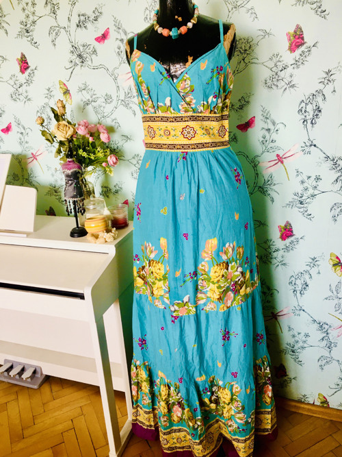 Šaty BOHO HIPPIE květinové — foto 1