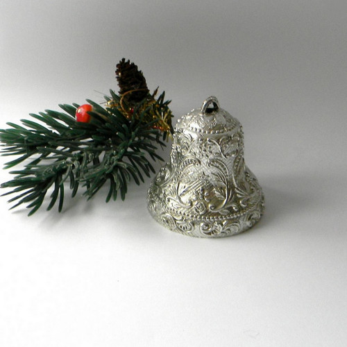 Zvoneček vánoční 4,5 cm - materiál