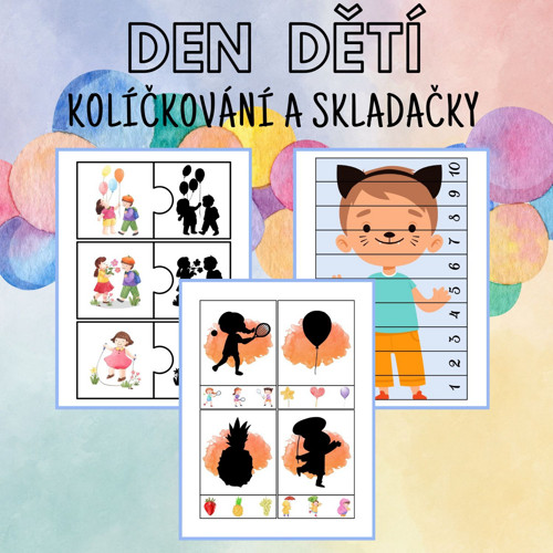 Den dětí, kolíčkování a skládačky