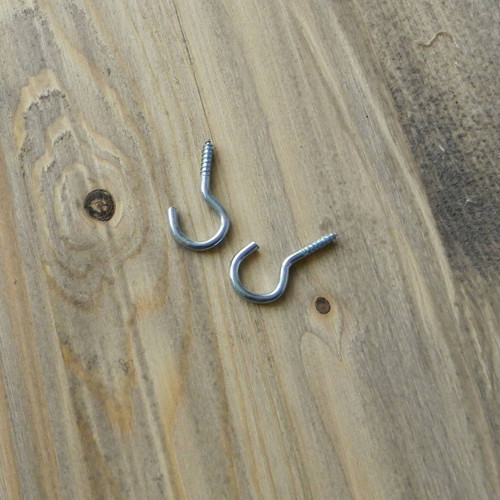 Kovové otevřené očko se závitem 1,5 x 3cm - 1ks