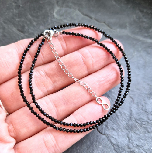 Nejjemnější spinel korund*broušený*náhrdelník