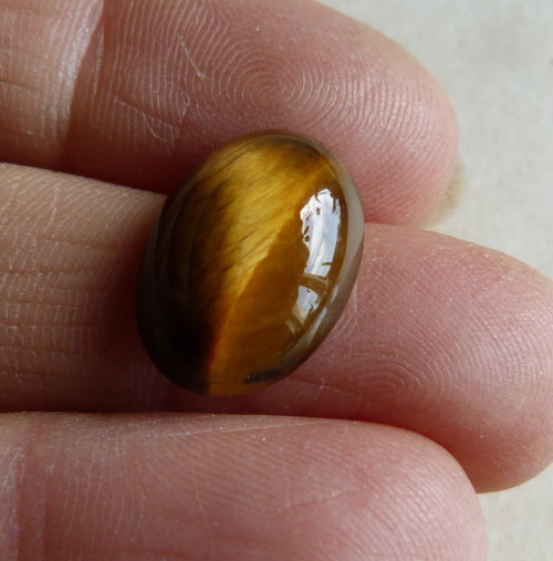 Tygří oko kabašon - 1,6 cm - Extra!