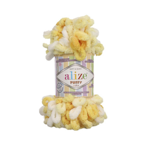 Příze Puffy Color - žlutá