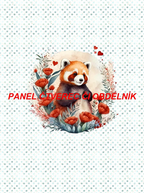 Bavlněný panel 18x25 cm - skladem — foto 1