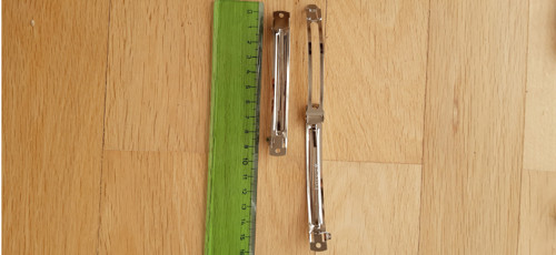 Plochá spona, dvoudílná francouzská mechanika 9cm