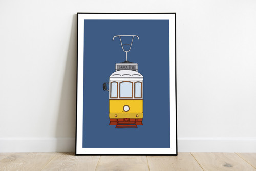 Plakát Tramvaj Lisabon A5