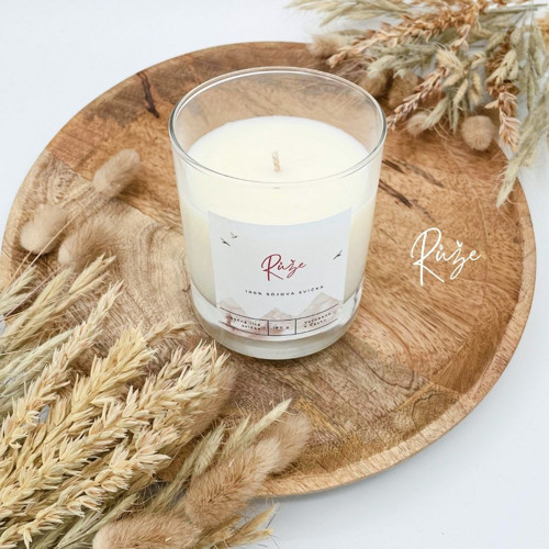 Růže, sójová svíčka (120ml S)