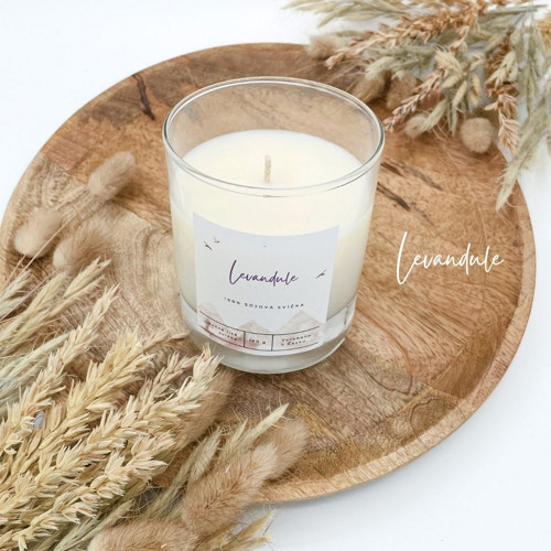 Levandule, sójová svíčka (120ml S)