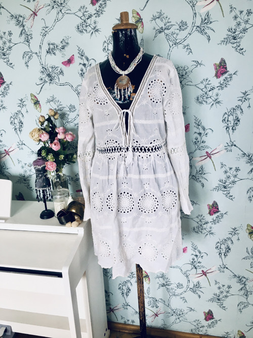 Šaty BOHO z krajky madeirové — foto 1
