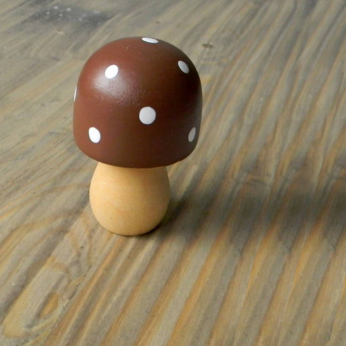 Dřevěný hříbek velký - výška 6,5cm