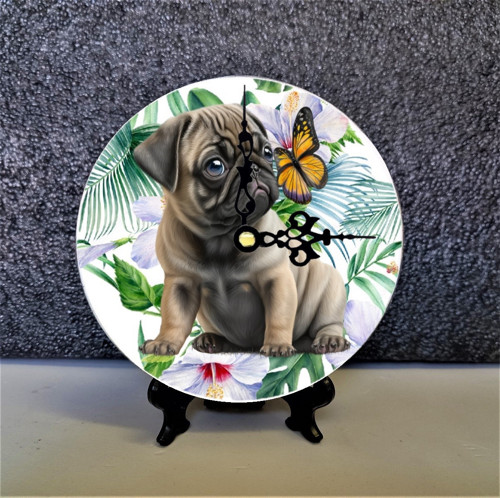 MOPS HODINY na zeď,poličku 5 variant — foto 1