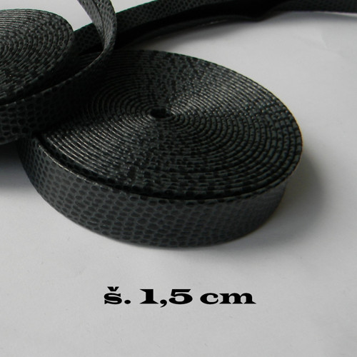 Prýmek oděvní-imitace kůže - š. 1,5 cm /0,5 m/