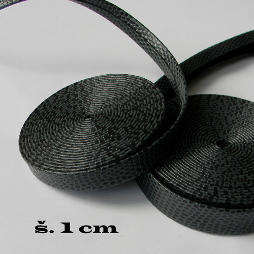 Prýmek oděvní-imitace kůže - š.1 cm - /0,5 m/