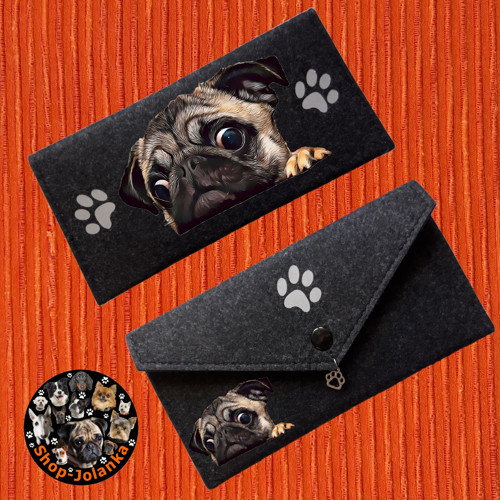 Mops Peněženka Taštička Pouzdro