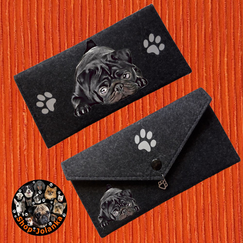 Mops Peněženka Taštička Pouzdro