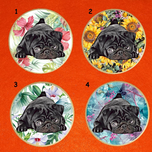 MOPS PODTÁCEK 2 kusy