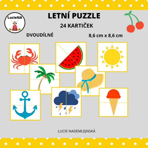 LETNÍ PUZZLE pro mladší děti