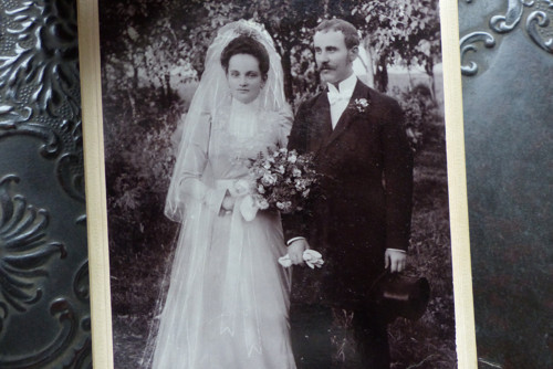 Den svatební ...stará kabinetní fotografie