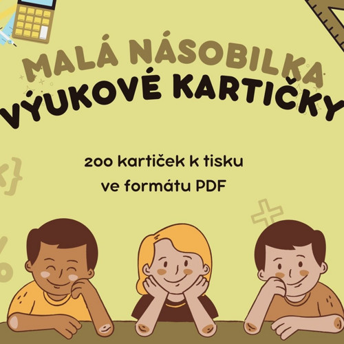 Malá Násobilka Výukové Kartičky Od Elob Flercz 3868