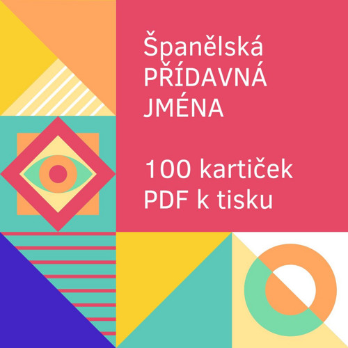 Španělská přídavná jména - výukové kartičky