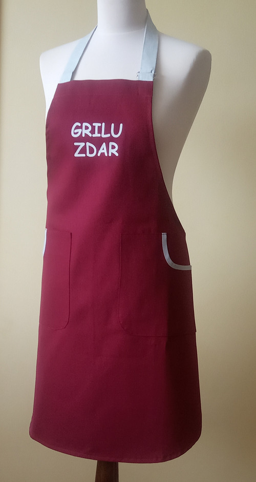 Kuchyňská zástěra - Vínová