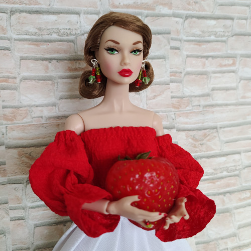 Náušnice a prsten panenky IT, Barbie, Poppy Parker