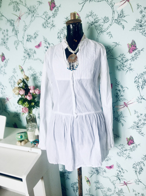 Tunika letní boho v bílé — foto 1