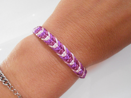 *Macramé saténový barevný náramek - Unisex*