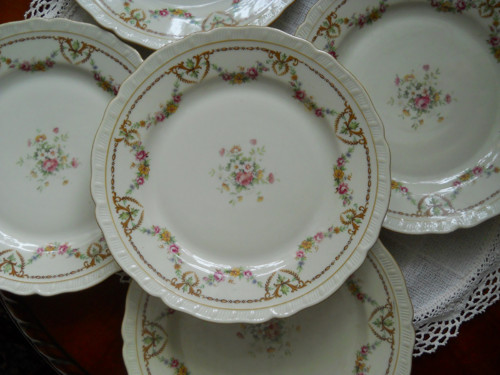 Karlovarský porcelán s krásným květinovým motivem