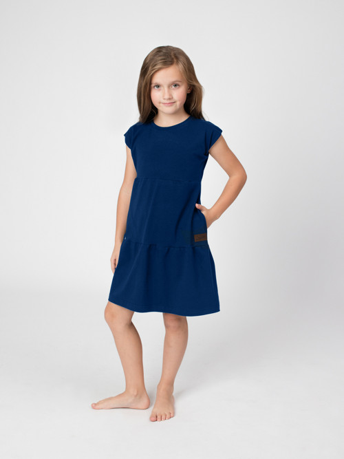 Drexiss dětské letní šaty SOFIE DARK BLUE