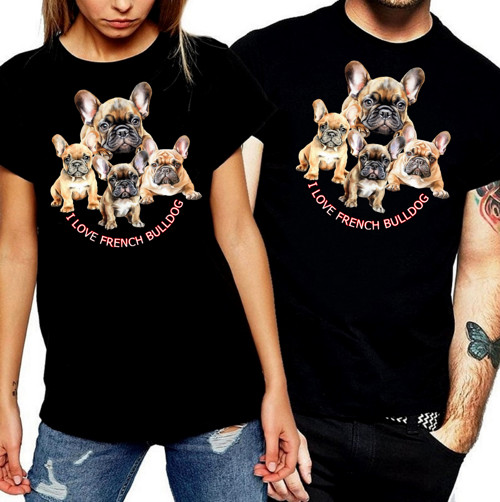 Francouzský Buldoček Tričko Unisex