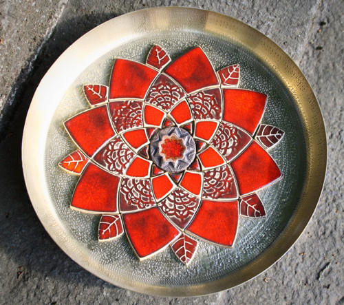 Mandala z keramických komponentů 44