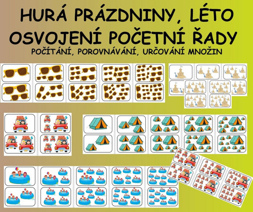 PRÁZDNINY, LÉTO - Osvojení početní řady