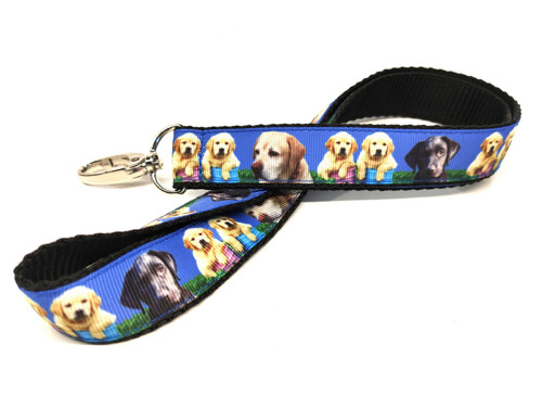 Klíčenka LABRADOR/RETRÍVR s karabinou, dlouhá