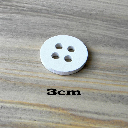 Dřevěné kolečko s dírkami - 3cm — foto 1