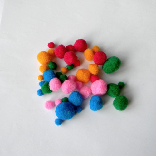 Pompom kuličky mix /balení 50 ks/